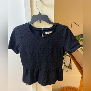 Madewell peplum top